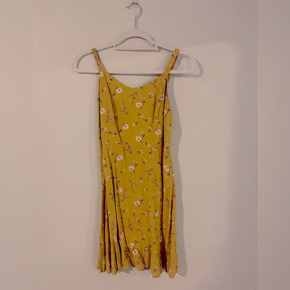 Old Navy Yellow Cami Floral Dress